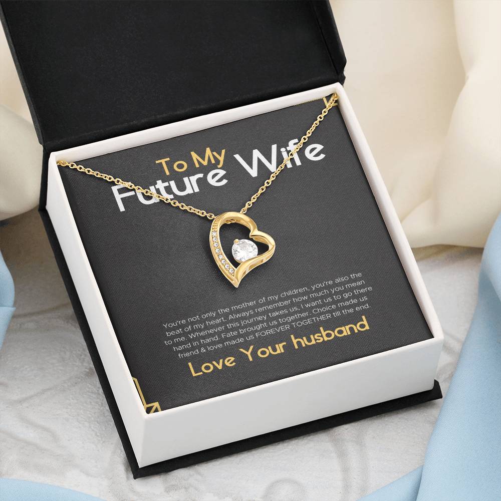 To My Gorgeous Future Wife Gift Necklace for Birthday