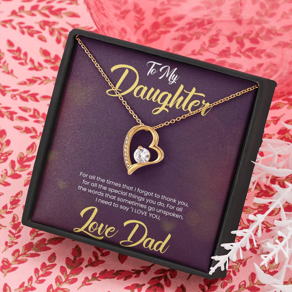 Love Always Necklace for  Daughter|  For Gift