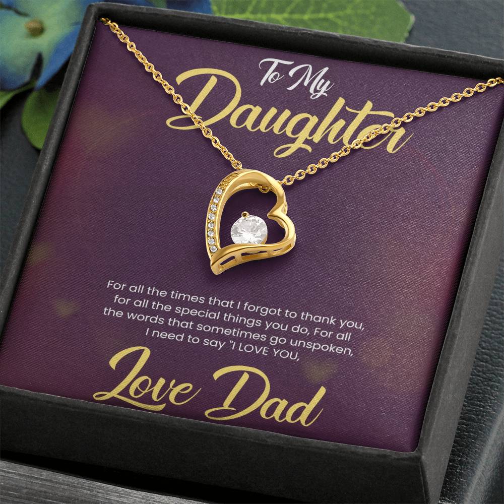 Love Always Necklace for  Daughter|  For Gift