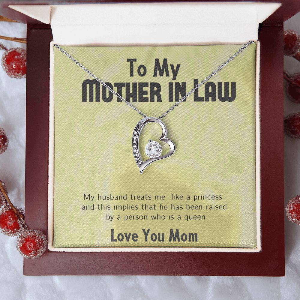 Forever Lover Necklace with solid White/Yellow Gold