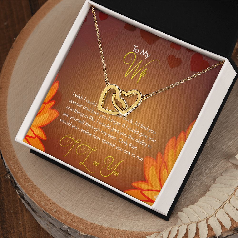 Interlocked Heart Necklace - For Her