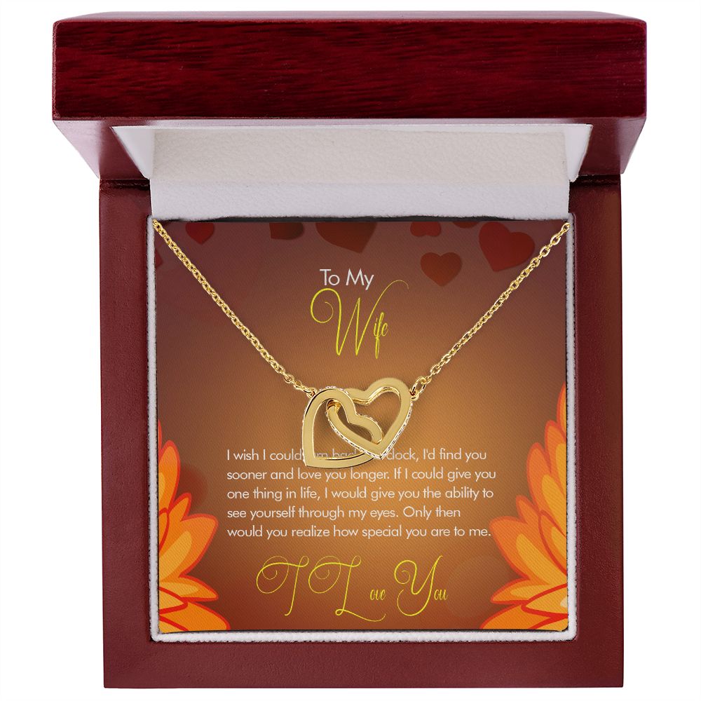 Interlocked Heart Necklace - For Her