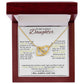 Cherished Necklace for Daughter - Gift of Love - 18K Yellow and White Gold Variants