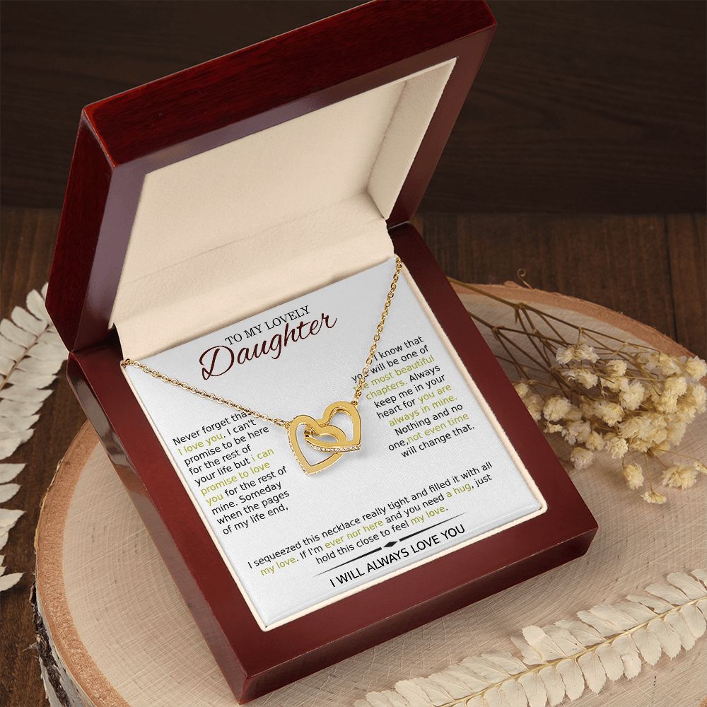 Cherished Necklace for Daughter - Gift of Love - 18K Yellow and White Gold Variants