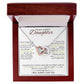 Cherished Necklace for Daughter - Gift of Love - 18K Yellow and White Gold Variants