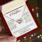 Cherished Necklace for Daughter - Gift of Love - 18K Yellow and White Gold Variants