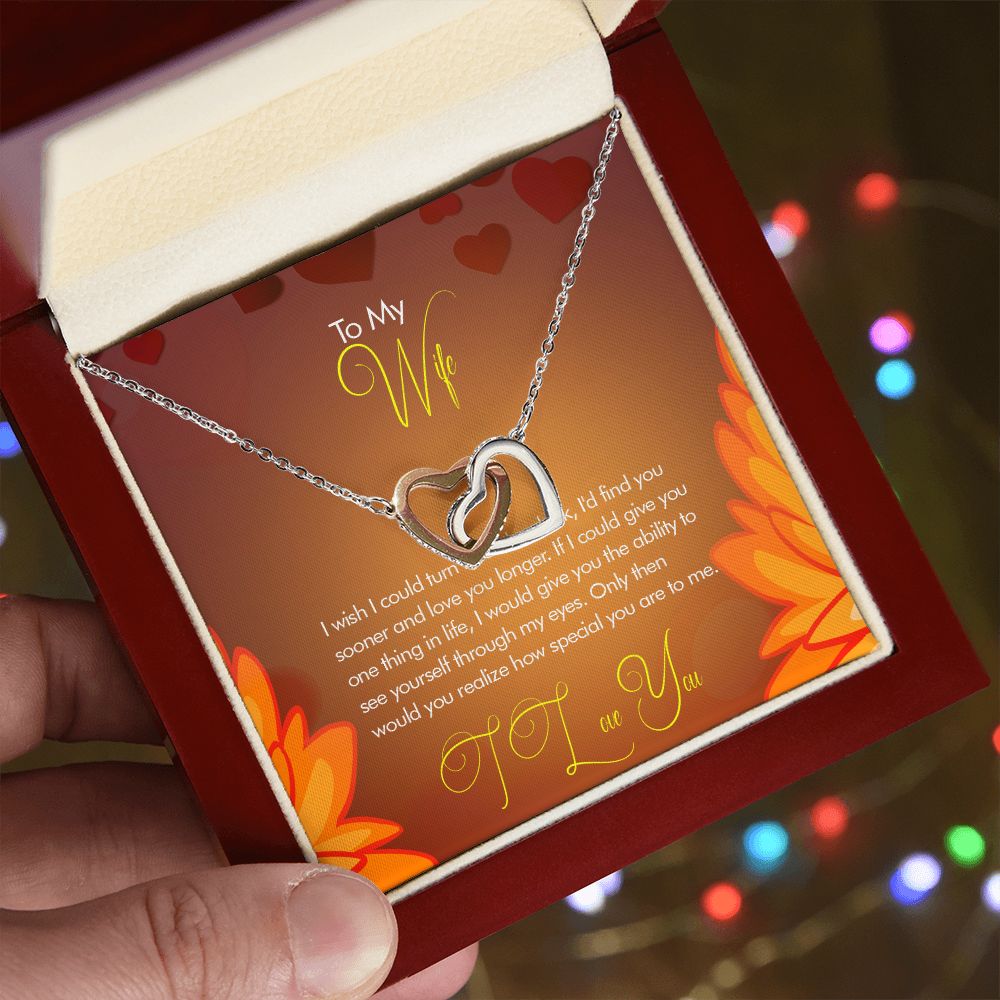 Interlocked Heart Necklace - For Her