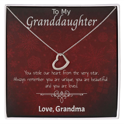 Delicate Heart Necklace - For Her
