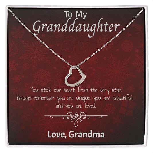 Delicate Heart Necklace - For Her