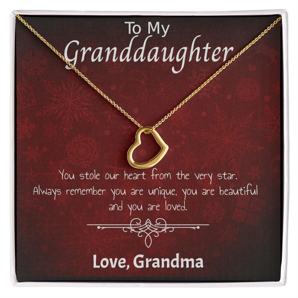 Delicate Heart Necklace - For Her