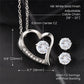 Love Forever Necklace and Earring - (White Gold)