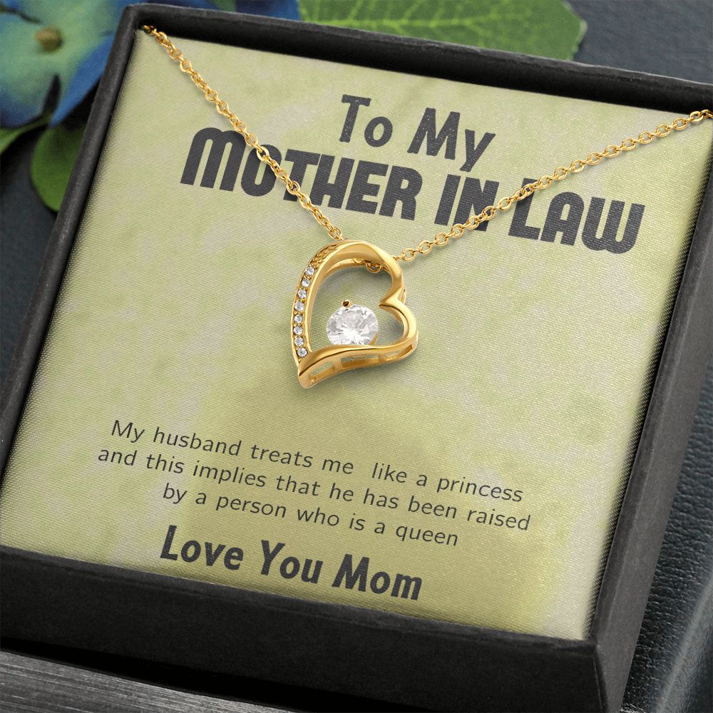 Forever Lover Necklace with solid White/Yellow Gold